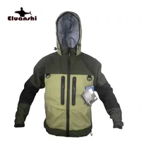 ELUANSHI impermeable transpirable ropa de pesca con mosca chaqueta de Wader ropa de vadeo