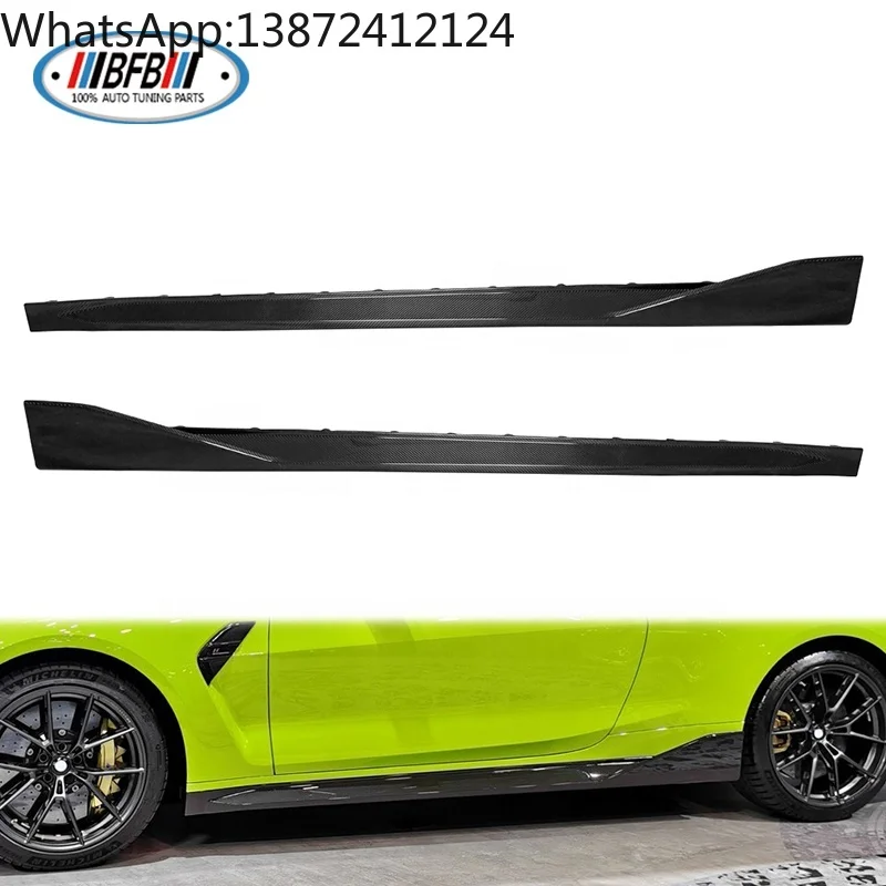 

2021-2024 for BMW G80 M3 G82 G83 M4 MP Style Dry Carbon Fiber Body Kits Side Skirts