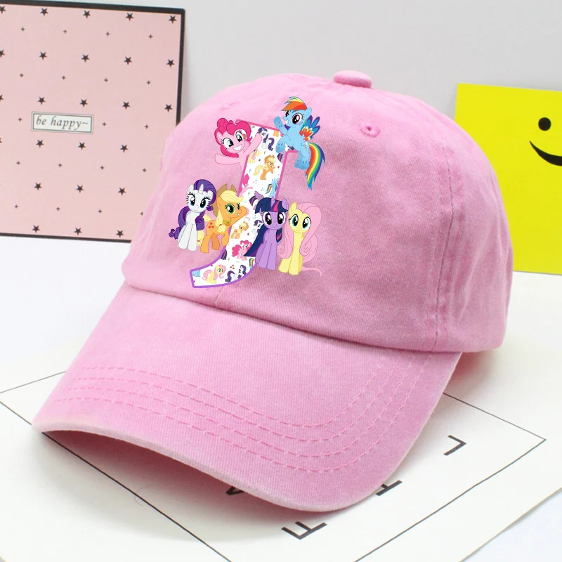 Topi Bisbol My Little Ponys Topi Matahari A-Z Huruf Unicorn Anime Wanita Hadiah Tutup Kepala Retro Dewasa Sunbonnet Perjalanan Olahraga Luar Ruangan Baru