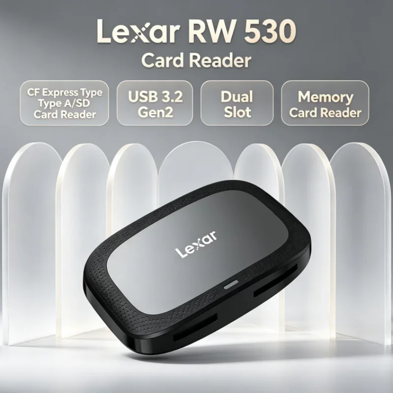 Lexar CFexpress Type A / SD Memory Card Reader Dual Slot CFA Max 900MB/s RW530 SD Card Reader USB 3.2 Gen2