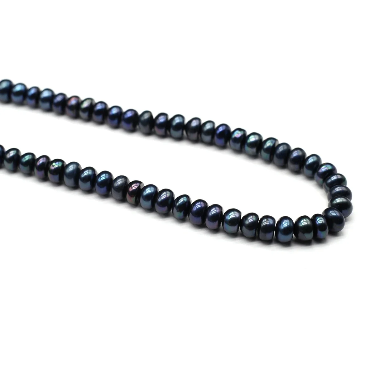 

100%Natural Freshwater Black Pearl Round Beads Loose Pearls For Jewelry Making DIY Charms Bracelet Necklace Accessories 7-8mm