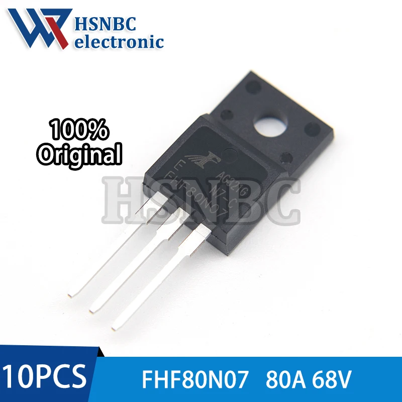 

10PCS FHF80N07 80N07 FHF80N07E TO-220F 80A 68V N-channel Power MOSFET Transistor 100% New Original
