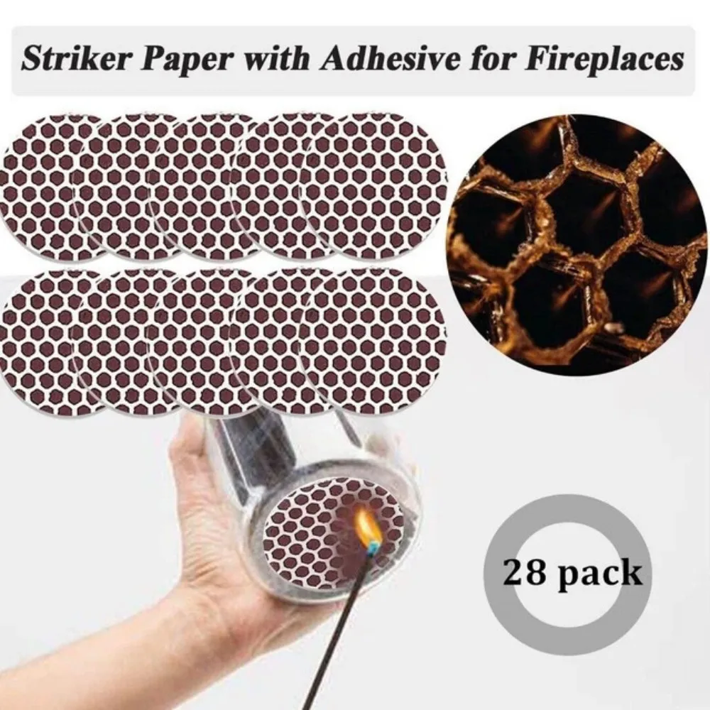 28 قطعة من ملصقات المهاجم الدائرية، ورق سترايك دائري مع لاصق، مقطوع مسبقًا