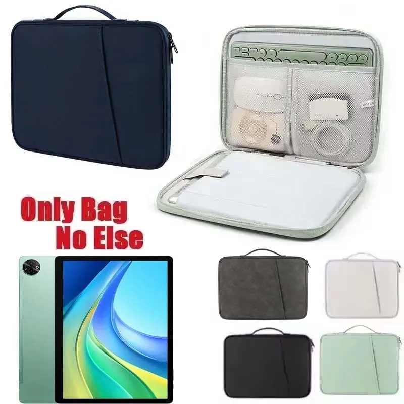 for Doogee Tab E3 Max Pro Handle Zip Pouch Carry Case Waterproof Sleeve Shockproof Bumper Pocket for Mouse Keyboard Storage Bag