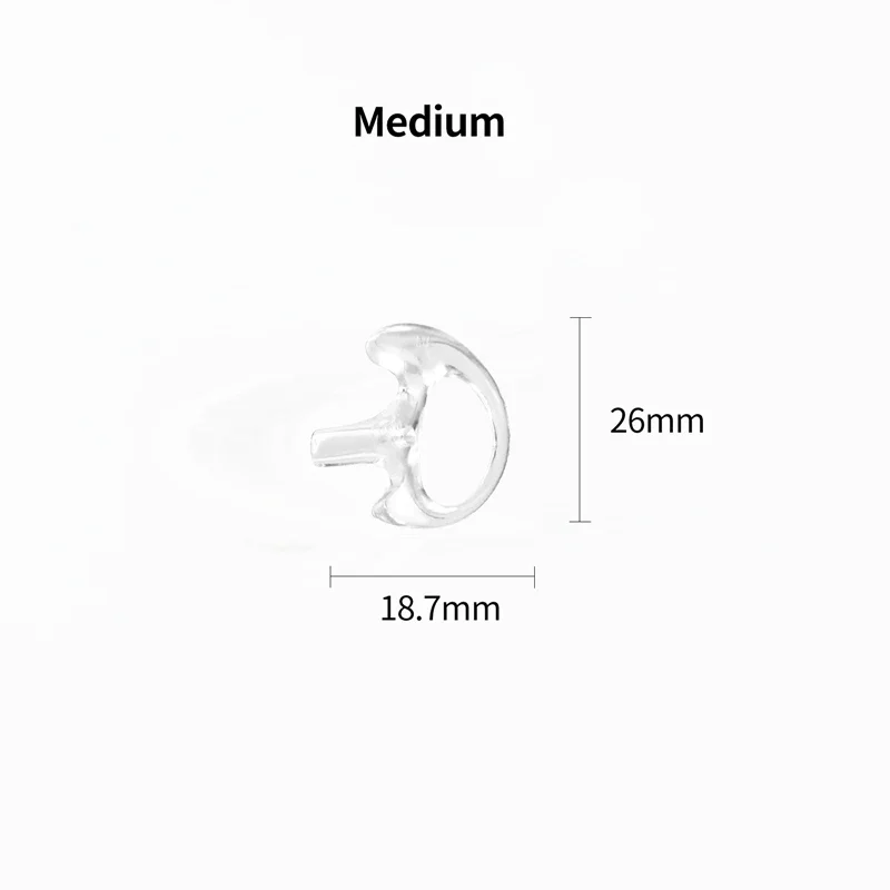 

2Pcs Soft Ear Molds 2-Way Radio Earmold Replacement Earpiece Inserts for Acoustic Coil Tube Audio Kits Headphone Accessories