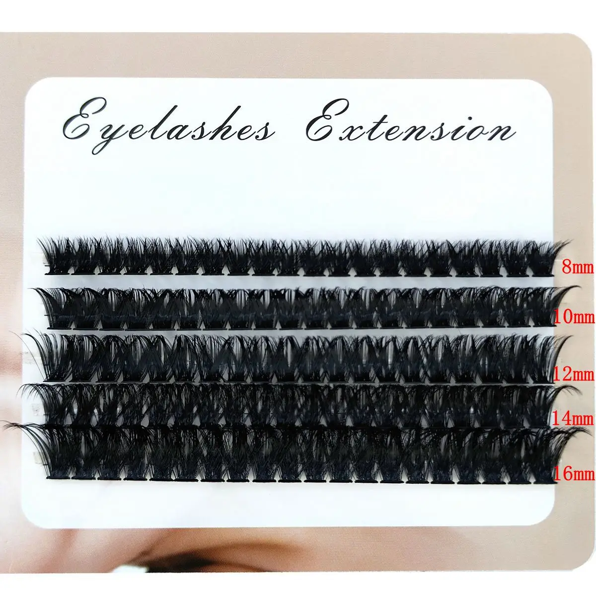 60D/70D/80D/90D/100D Mink Eyelashes 100Pcs Natural Eyelash extension 3D Russia Individual Eyelash Cluster Makeup Lashes Cilia