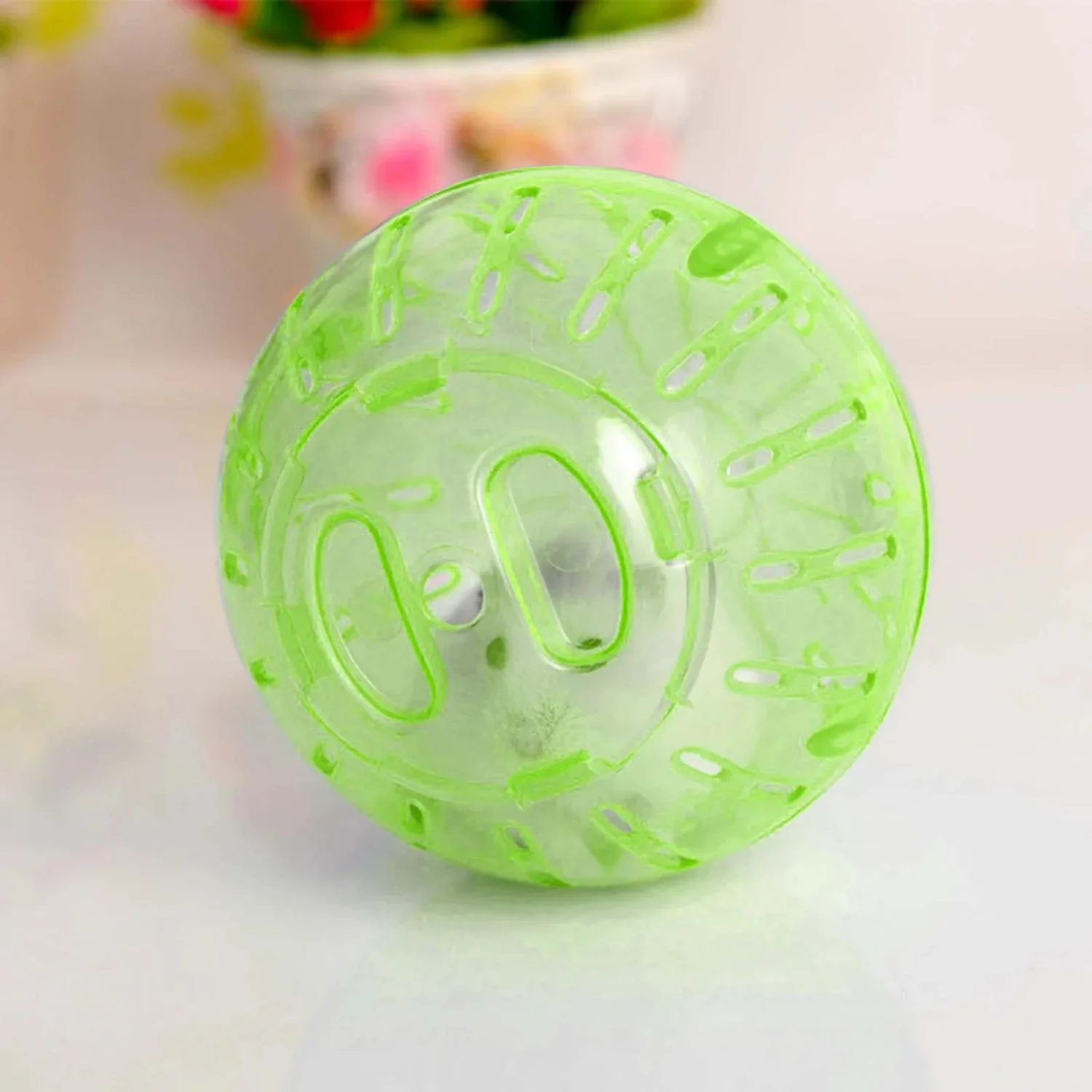 Interactive Adorable and Engaging 4-inch Clear Hamster Exercise Ball for Small Pets like Chinchillas - Promotes Healthy Activity