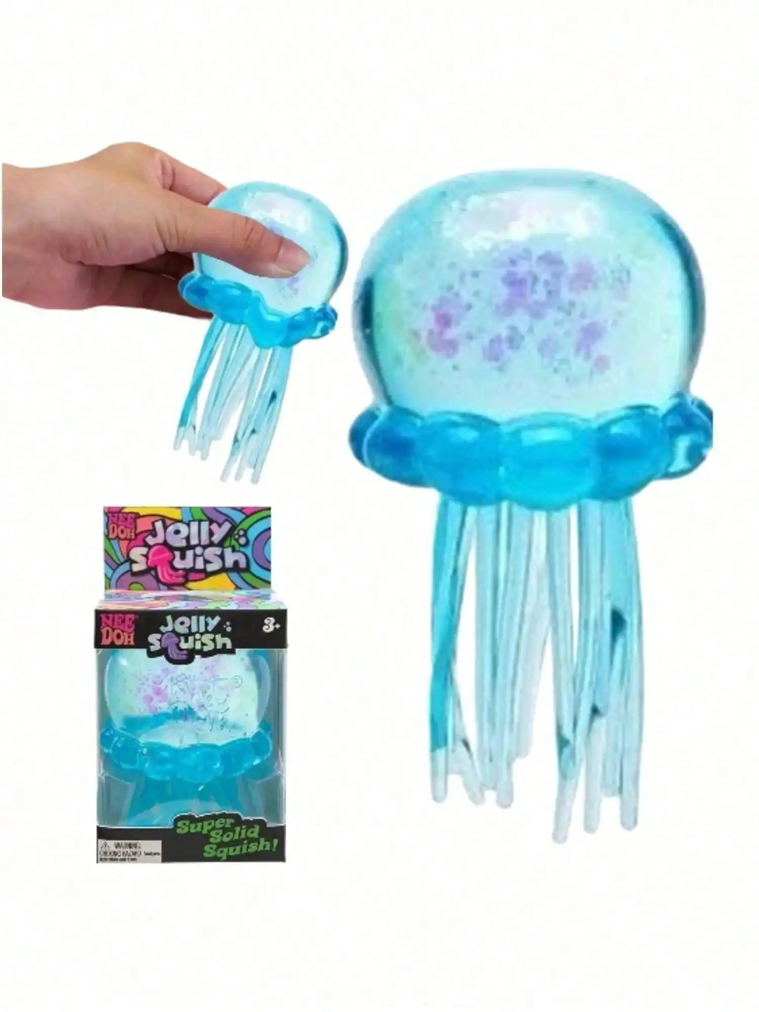 

Jellyfish Squishy Fidget Toy, Silicone Octopus Water Play Squeeze Toy, Slow Rising Stress Relief Props.(No Box Packaging)