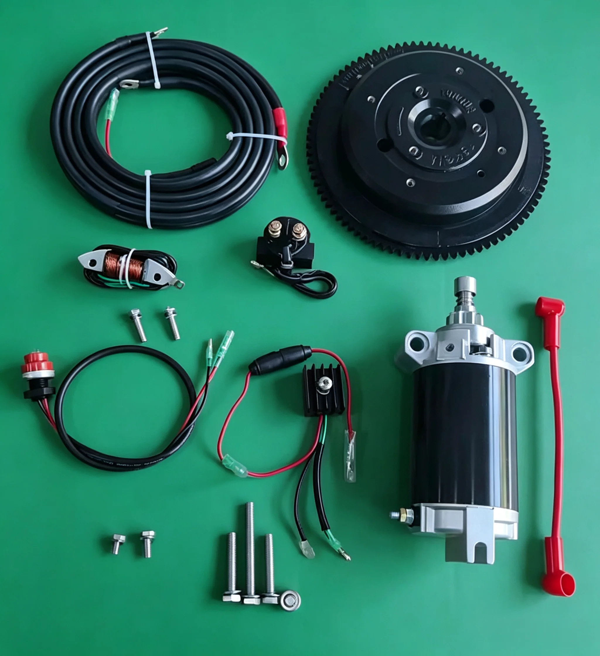 2‑Stroke 40HP Rear‑Mount Electric Start Kit For Yamaha Hidea Parsun Outboard Motor Complete Conversion Accessories