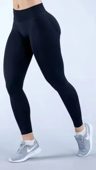 تأثير طماق مع شعار سلس الصالة الرياضية الملابس النساء رفع طماق منخفضة الخصر اللياقة البدنية الرياضة قطب بوم طماق الجوارب