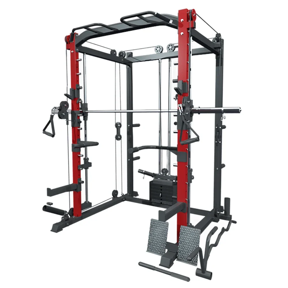 All in one Sports equipment multi function gym equipment power rack smith machine Comprehensive Fitness Exercise