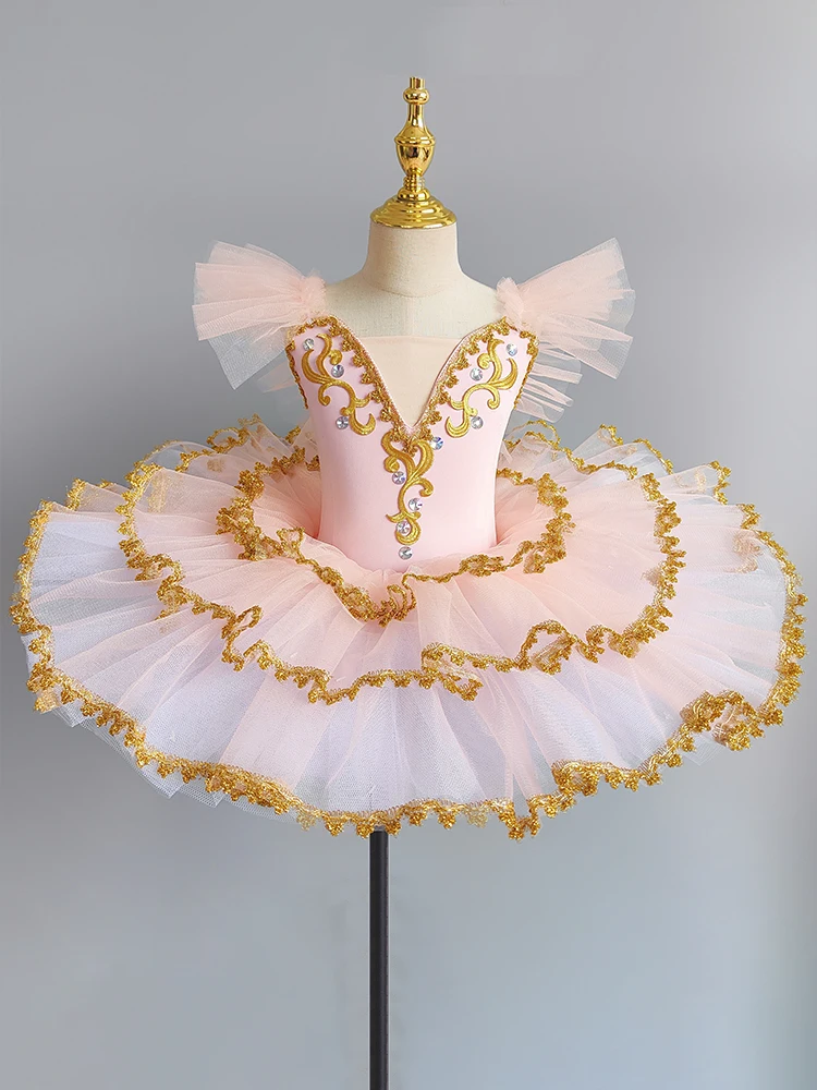 Children Beautiful Ballet Dance Costume Princess Pancake Ballerina Dancewear Ballet Tutu Platter Vestidos Party Stage Dresses