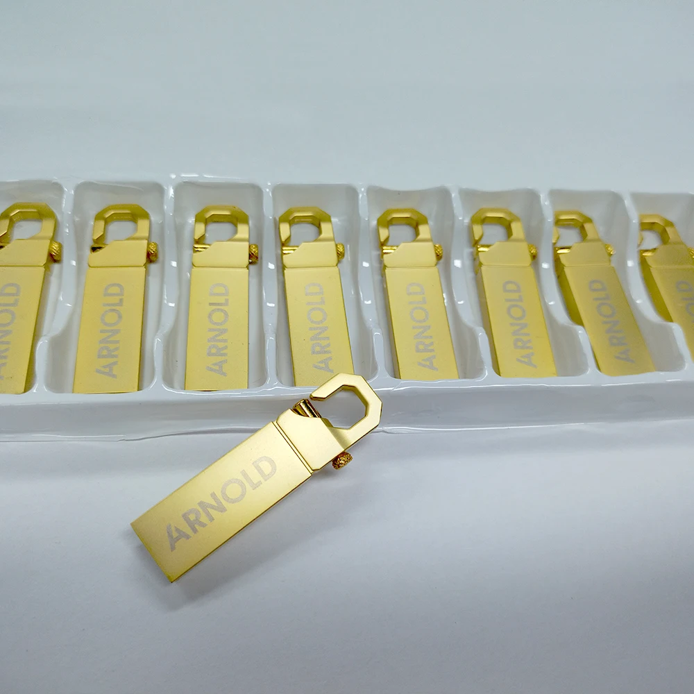 10PCS Free Custom Logo Metal Pen Drive Flash Disk For Publicity Gift USB Stick 512MB 4GB 8GB 32GB 64GB 128GB