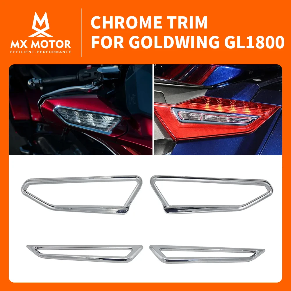 

hrome Fairing Cover For HONDA GOLDWING GL1800 2018~2025+ Motorcycle ABS Plastic Chrome Decoration Parts Turn Signal Cover