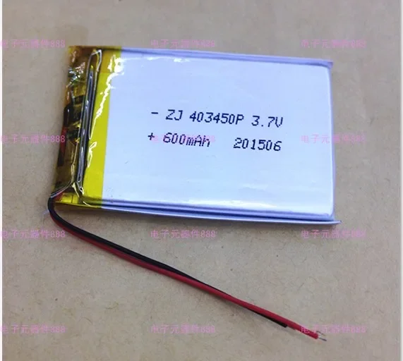 New Hot A 3.7V polymer lithium battery 403450 383450 750MAH MP4 MP5 PSP game machine MP3 Rechargeable Li-ion Cell