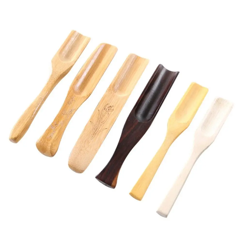 1Pc Natural Bamboo Tea Spoon Chinese Kongfu Tea Shovel Wooden Tea Ceremony Teaware Accessories