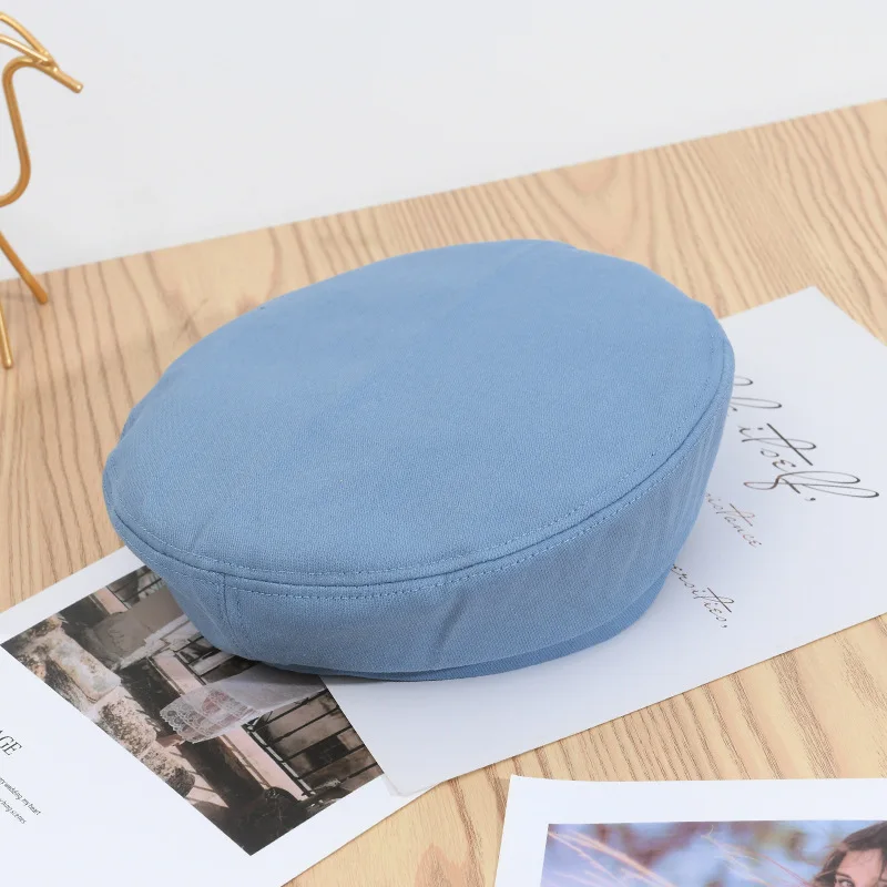 Women Beret Solid Color French Artist Beret Hat Classic Vintage Soft Beanie Hat Cap Clothing Accessories