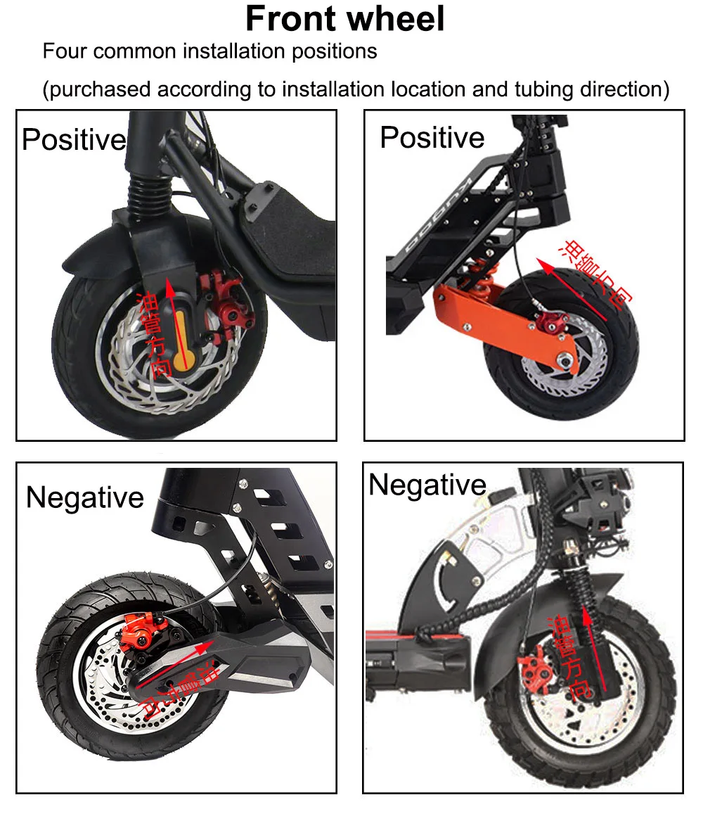 ZOOM 4-piston Disc Hydraulic Brake Electric Bicycle Folding Mountain Bike Power Off E-bike Bicycle 160mm 180mm