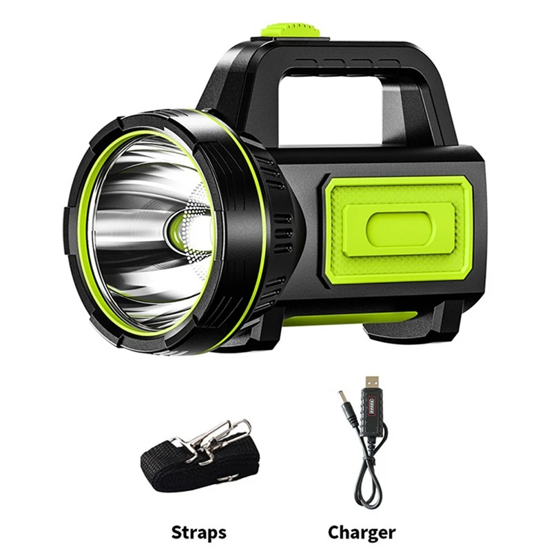 882A Strong Light Rechargeable Multi-Function Ultra-Bright 2-Gear Adjustable Portable Searchlight
