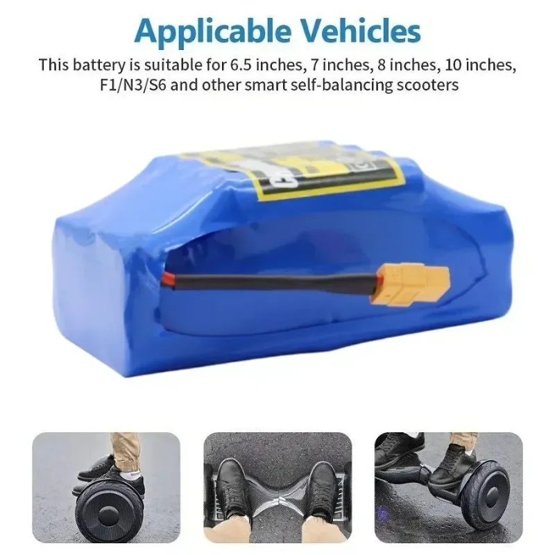 

36V 4400mAh 4.4Ah 10S2P Lithium Battery Pack - Universal for Electric Balance Car/Torsion Car - Rechargeable High Capacity Long