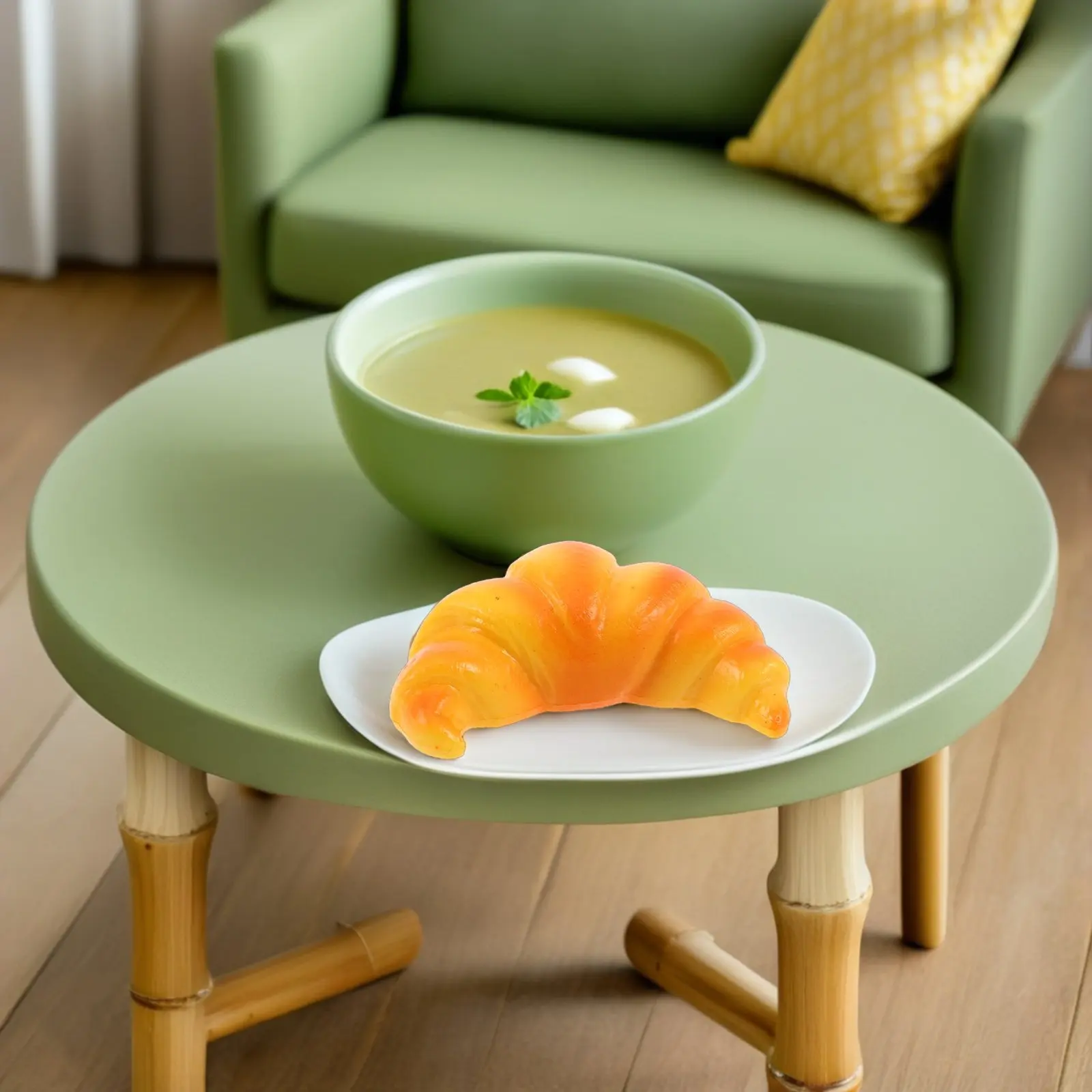 

Mini Food Realistic Tiny Bakery Cafe Decor Montessori Learning Tools Sushi Croissant Doughnut