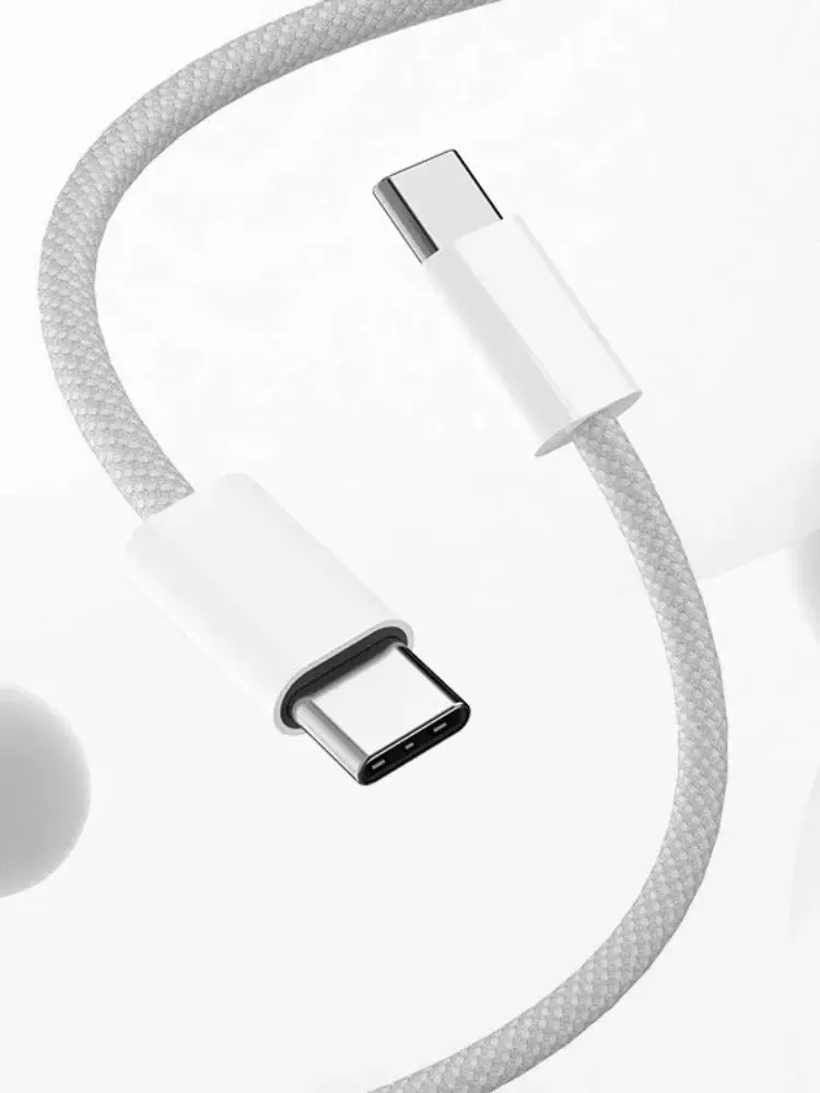 Kabel USB-C do Type C w różnych kolorach do Apple iPhone 15, szybkie ładowanie PD 60W, do Huawei Xiaomi Samsung, pleciony kabel Type C, akcesoria. — zdjęcie 2