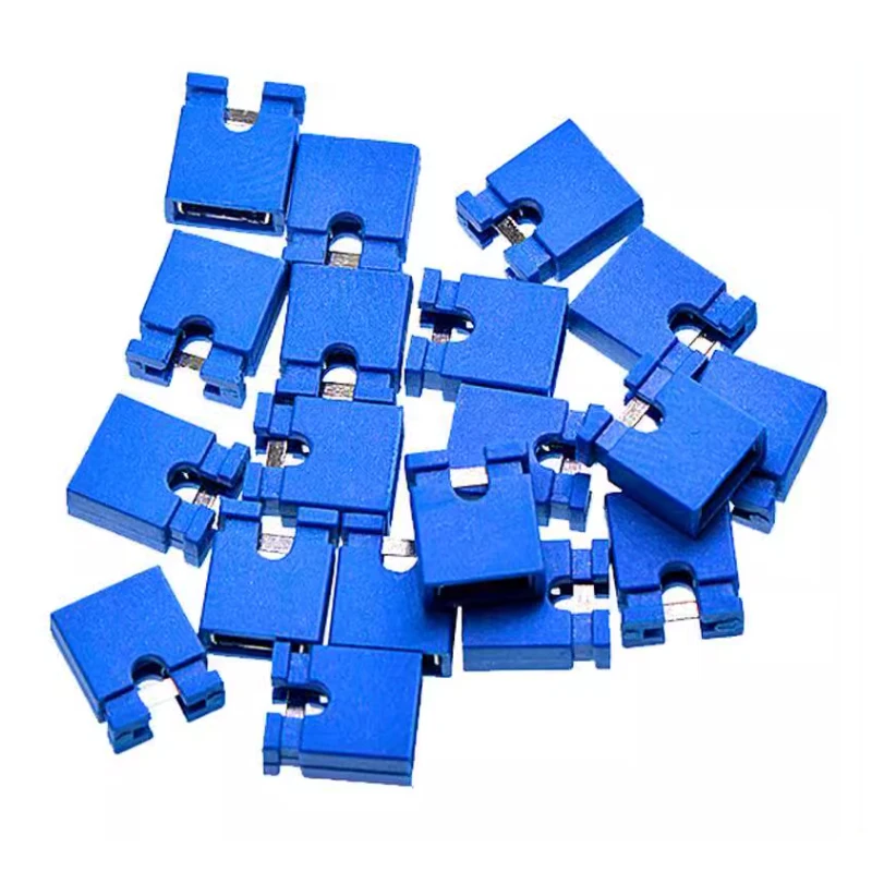 100PCS Jumper Cap 2.54mm Pitch Pin Header Connector Long Type Jumper Plug Cover 5 Colors DIY Repair Parts diygba