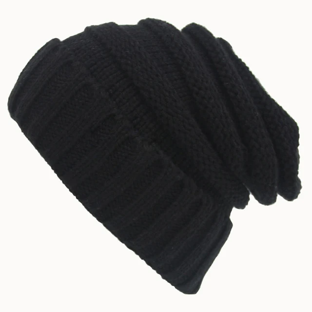 Solid Knitted Hat For Women Casual Autumn Winter Adult Beanie Skullies Warm Knitted Beanie Fashion Hat