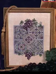 Grape pattern puzzle Needlework Kit unprinting Cross Stich Set DIY Kits Cross-stitch Embroidery Set Stitch Kit