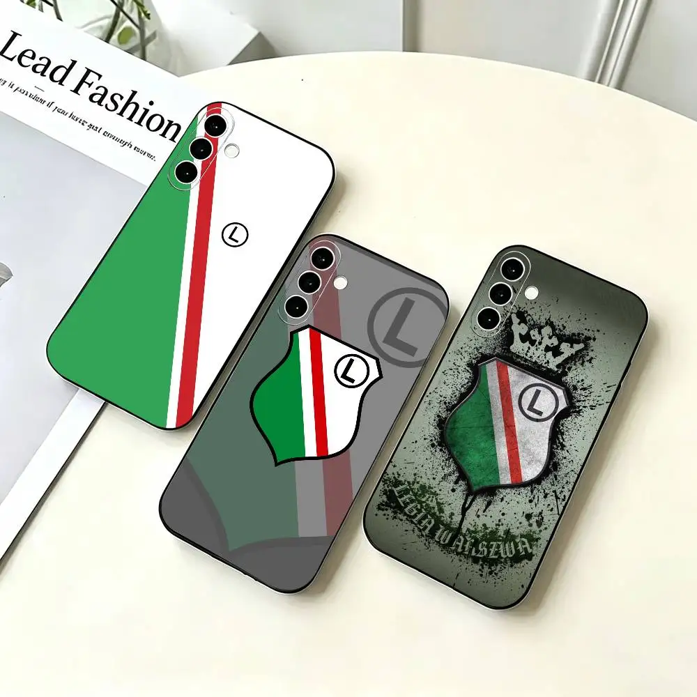 FC L-Legia W-Warszawa 1916 Black Soft Silicone Phone Case for Samsung A73 20,21,22,31,32,52,53,72