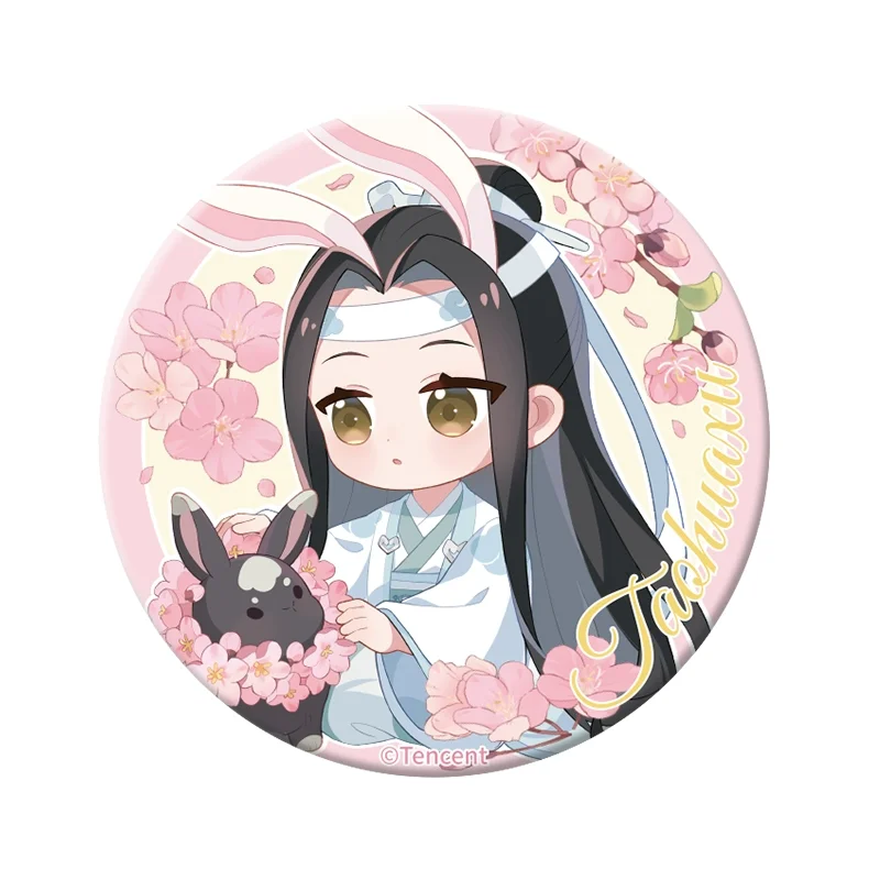 Sunsyea MDZS Mo Dao Zu Shi Official Merch THX Series Wei Wuxian Lan Wangji Badge Keychain Paper Board Cards