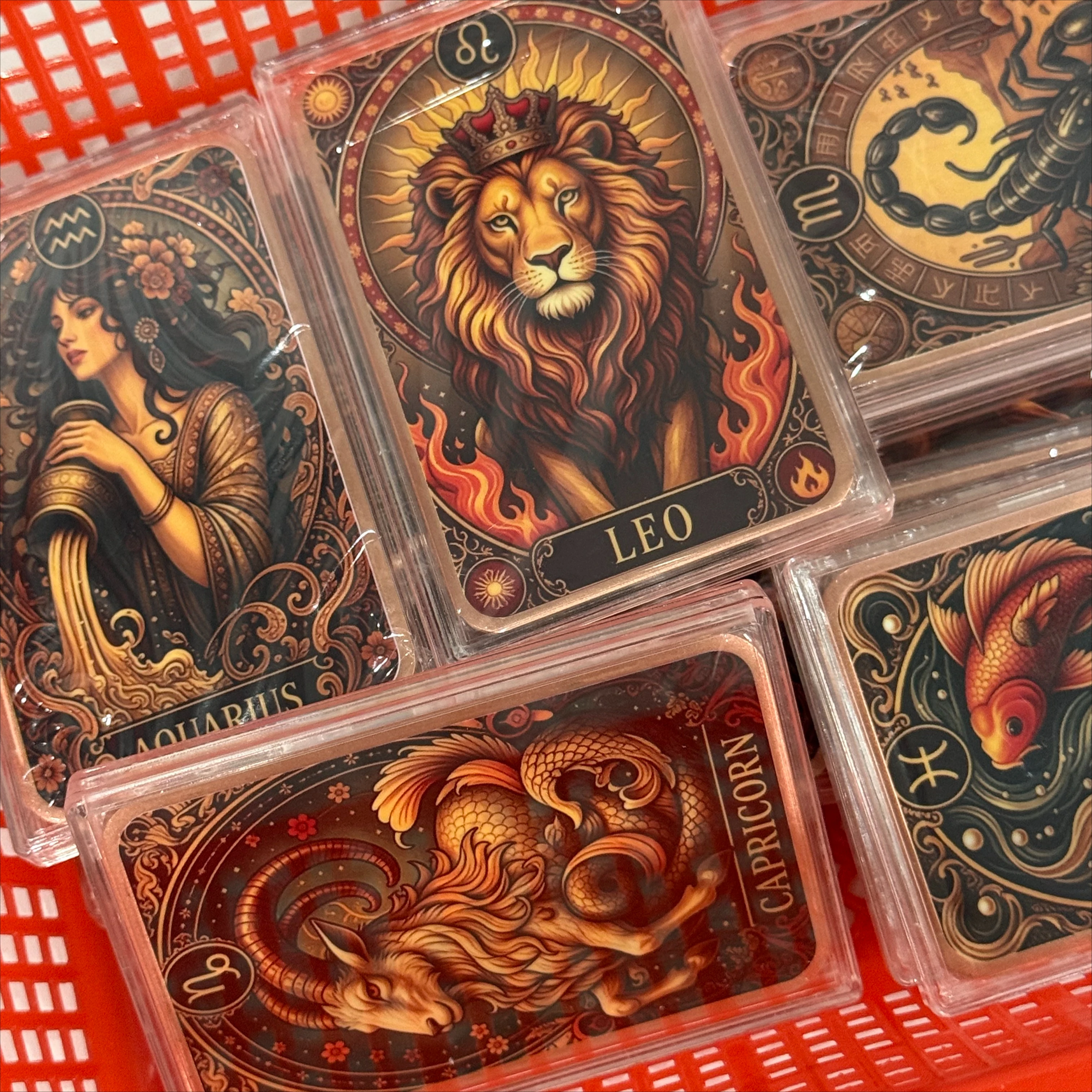 Signs Of The Zodiac 5oz Pure Copper Bar Art Commemorative Coin Souvenir For Collecting & Decoration Gift