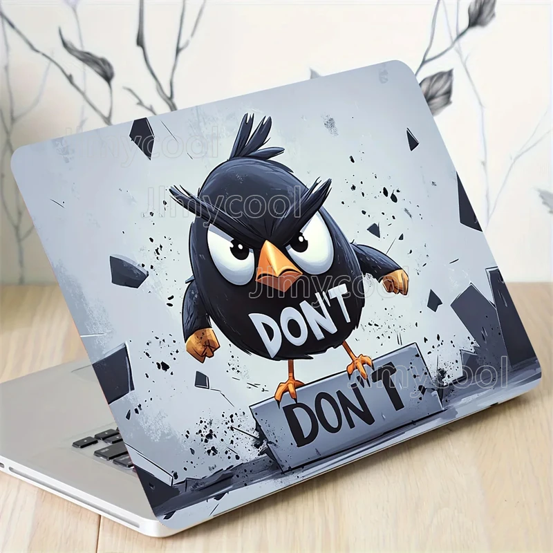2 Pack Patterned Bird Art Laptop Sticker Case Universal Light Beige Waterproof Scratch Resistant Sticker - Scratch Resistant