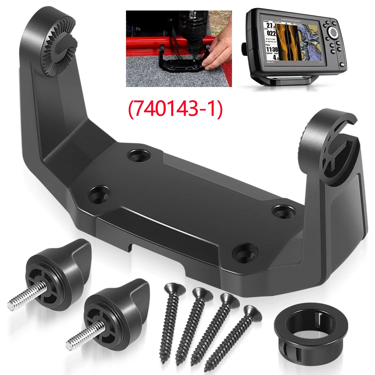 

740143-1 Boat Gimbal Mount Bracket Kit Fit for Humminbird Helix-5 Series Fish Finder All Models