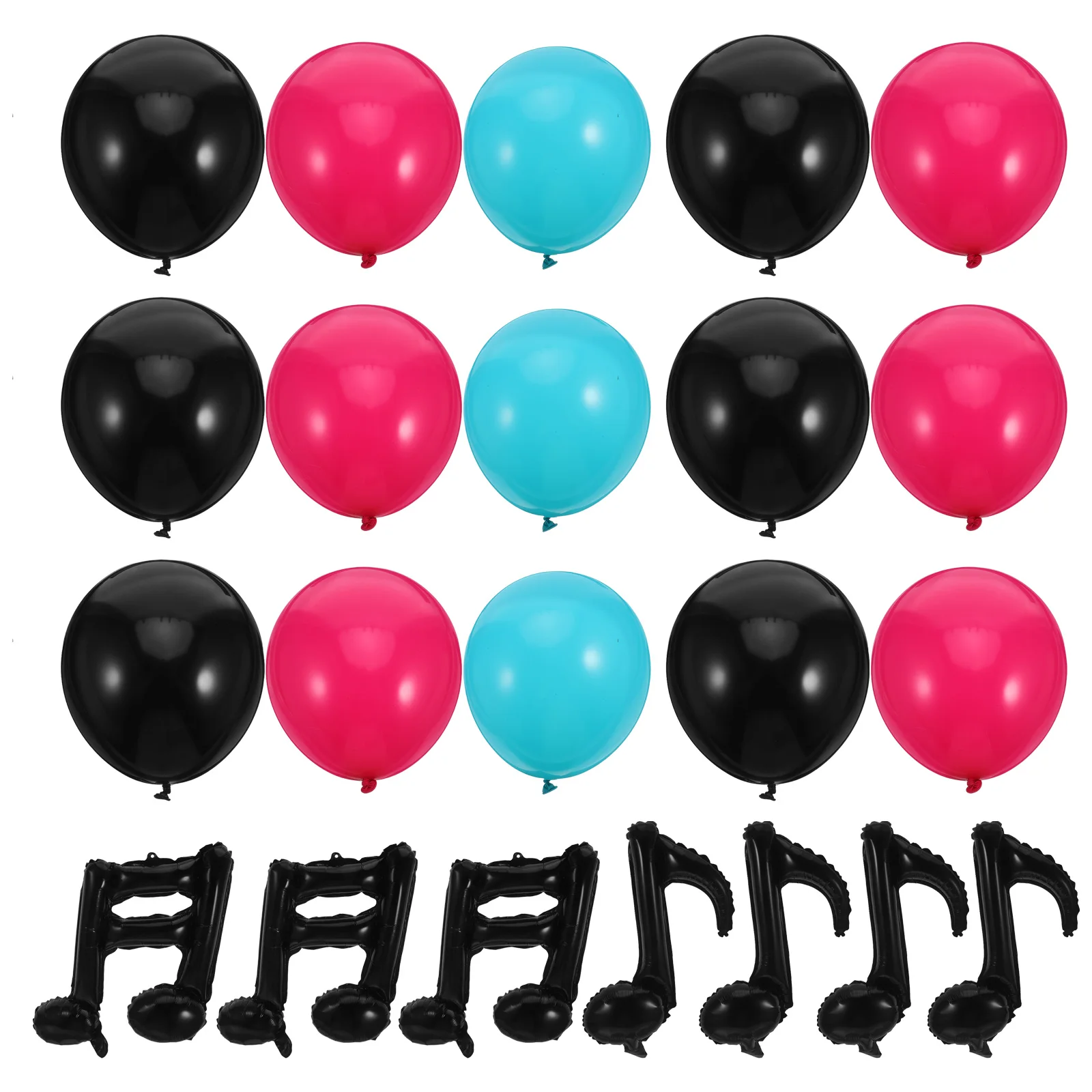 

1 set 1 Set Aluminum Foil Balloons Music Note Theme Party Decoration Birthday Festival Event Decorative Balloon Layout Props