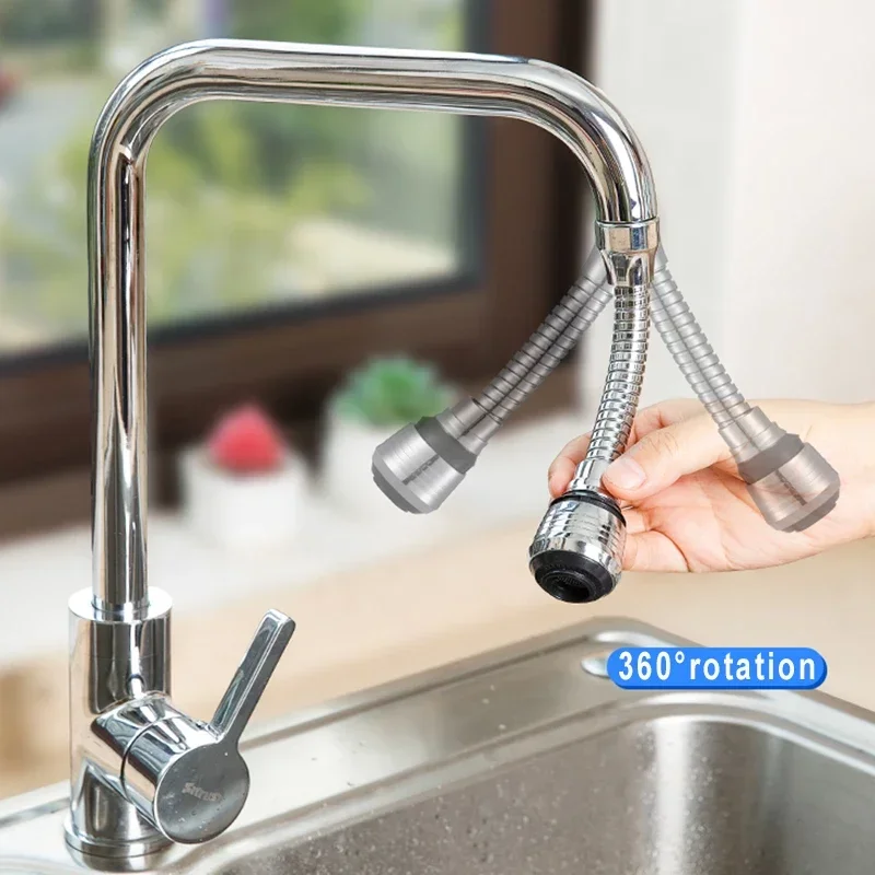 1/2PCS 360 ° Adjustment Kitchen Sink Faucet Extender Filter Spray Dual-mode Water-saving Pressurizer Household Bathroom Tool image 4