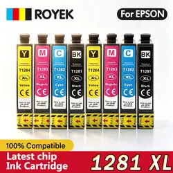 T1281 Ink Cartrige Compatible For Epson T 1281 - 1284 T1281XL Stylus S22 SX125 SX130 SX230 SX235W Printer XL