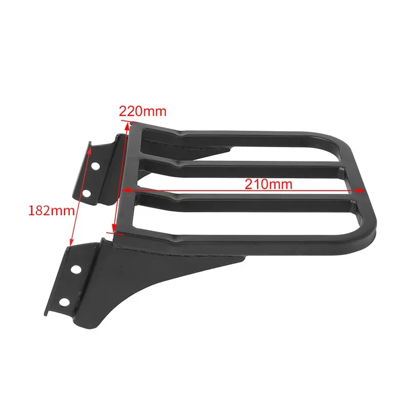 Suitable for Harley Davidson XL 04-17 Dyna 06-17 Softail 84-05 FLST FLSTC LSTSC 06-17 Rear Sissy Bar Backrest Luggage Rack view 2