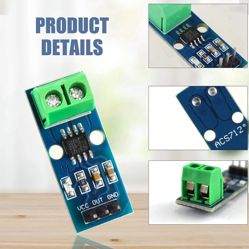 5A Range Current Sensor Board ACS712 Module Power Sensor Board AC/DC Power Sensor Board