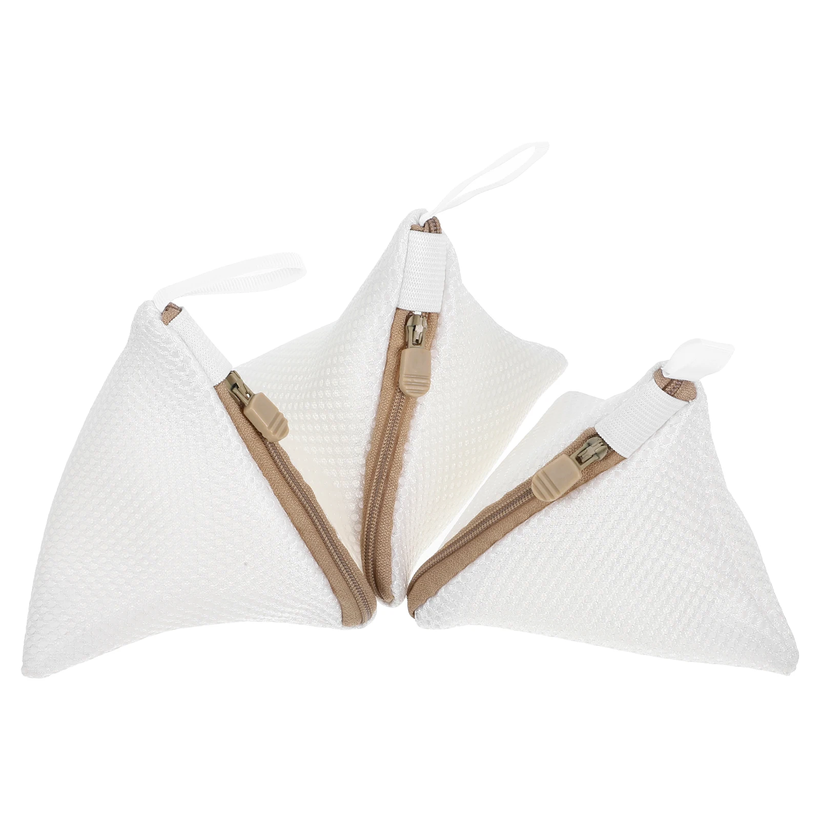 

3 Pcs Laundry Bag Garment Bra Wash Hamper Dirty Clothes Fine Mesh Triangle Net Bags for Washing