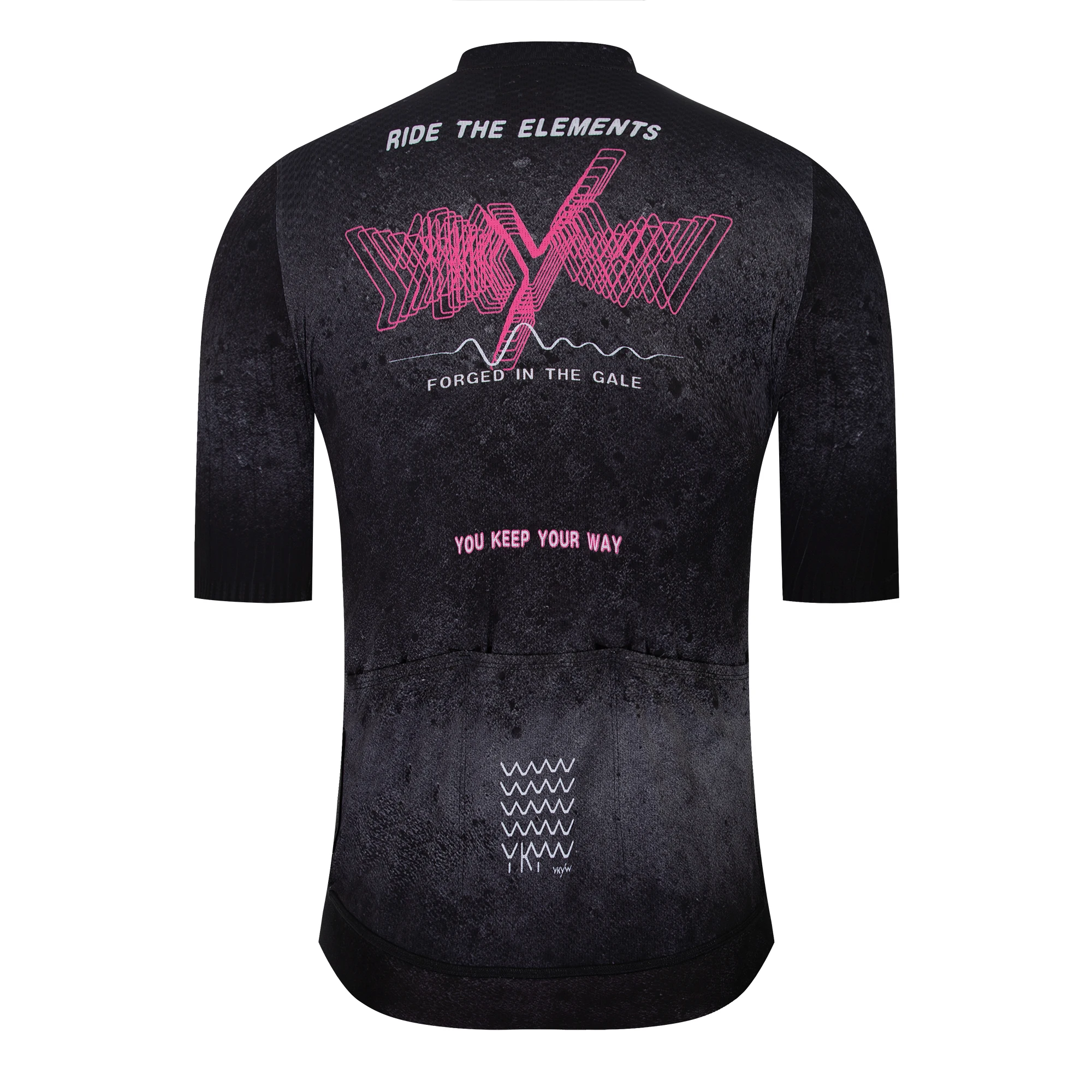 YKYWBIKE Herren 2026 Sommer Kurzarm-Radtrikot Pro Leichtgewichtig Atmungsaktiv Schnelltrocknend Hochelastisch Rennrad MTB Oberteil – Detail 29