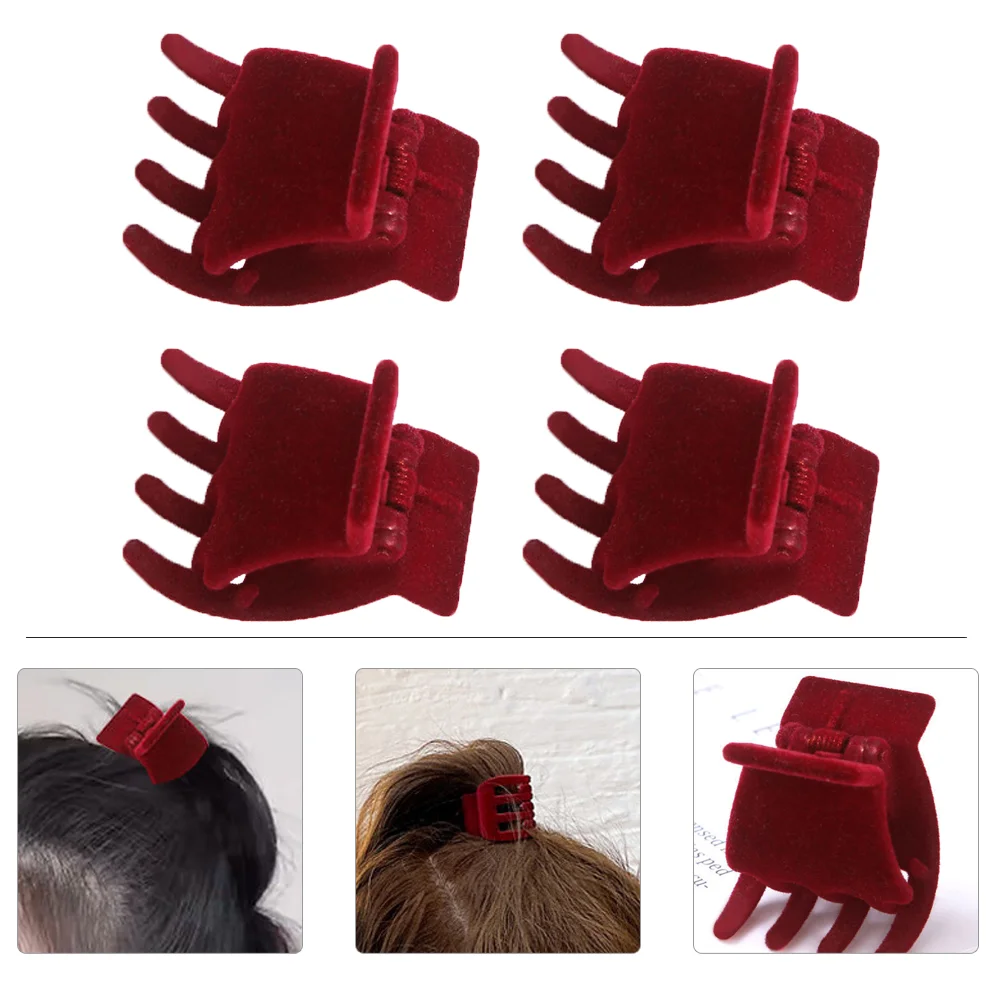 Pinces à Cheveux pour Queue de Cheval pour Femme, Accessoire de Coiffure, 4 Pièces