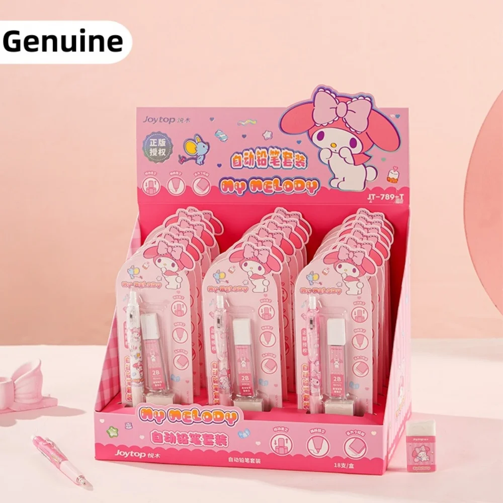 Sanrio-Juego de lápices automáticos Melody, suministros de oficina para profesores, escritura, dibujo, papelería, premio escolar, regalo de cumpleaños para estudiantes