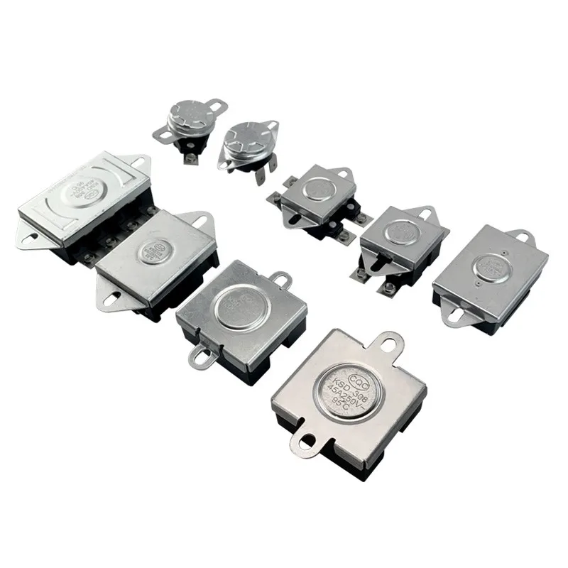 1 PC Electric Water Heater Temperature Switch KSD307/308 40A 250/400V Three-Phase Four-Wire Thermostat 8-Pin Thermal Switch 95 ℃