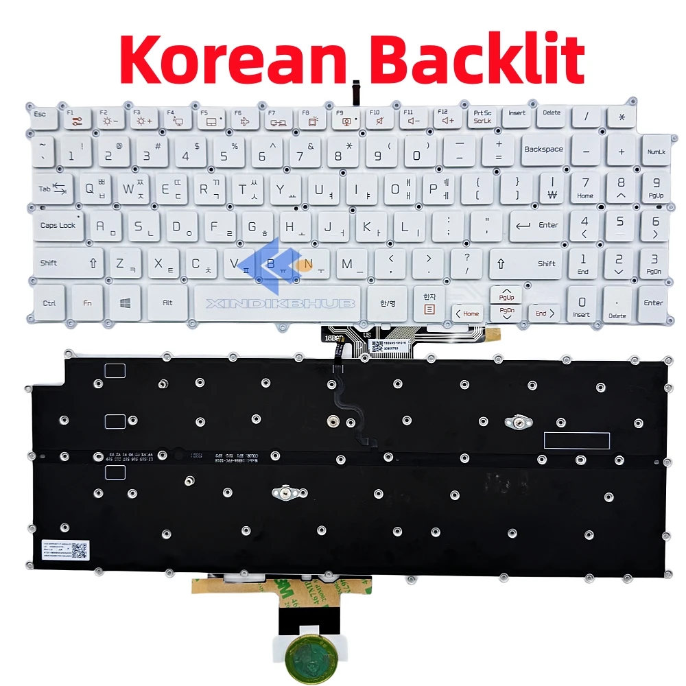 XIN-Korean Backlit Laptop Keyboard For LG 15Z980 15Z990 15Z980-G 15Z980-H 15Z980-M 15Z980-T 15ZD980 15ZD980-G 15ZD980-H SN3870