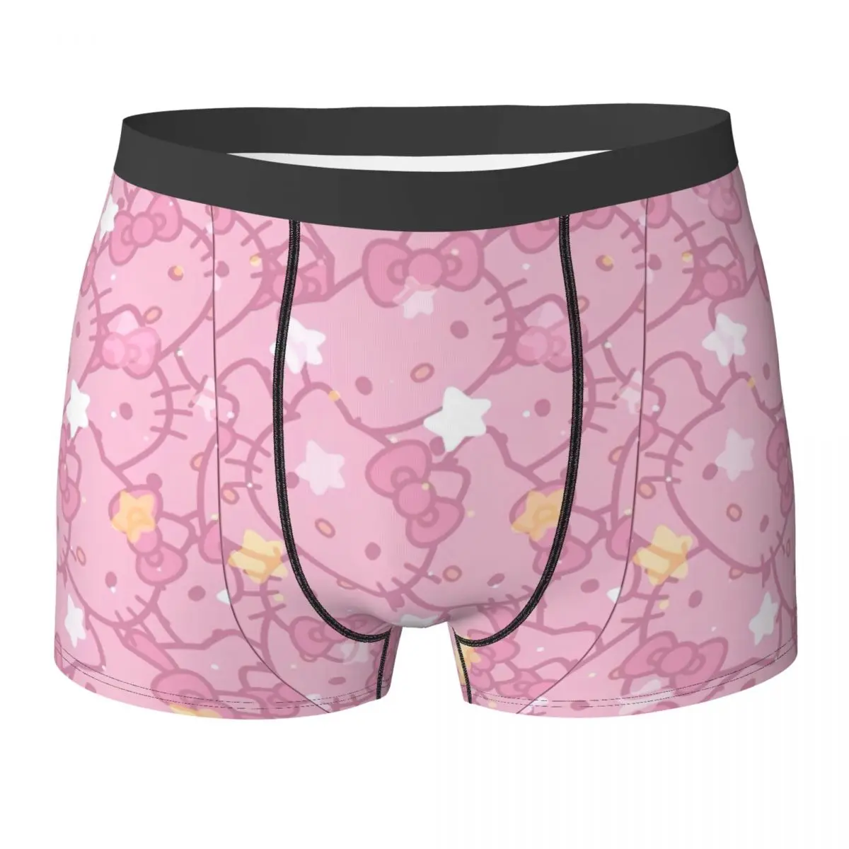 Hello Kitty Underwear Customs Trunk Hot Sale Men\'s Panties Sexy Soft Shorts Briefs Gift