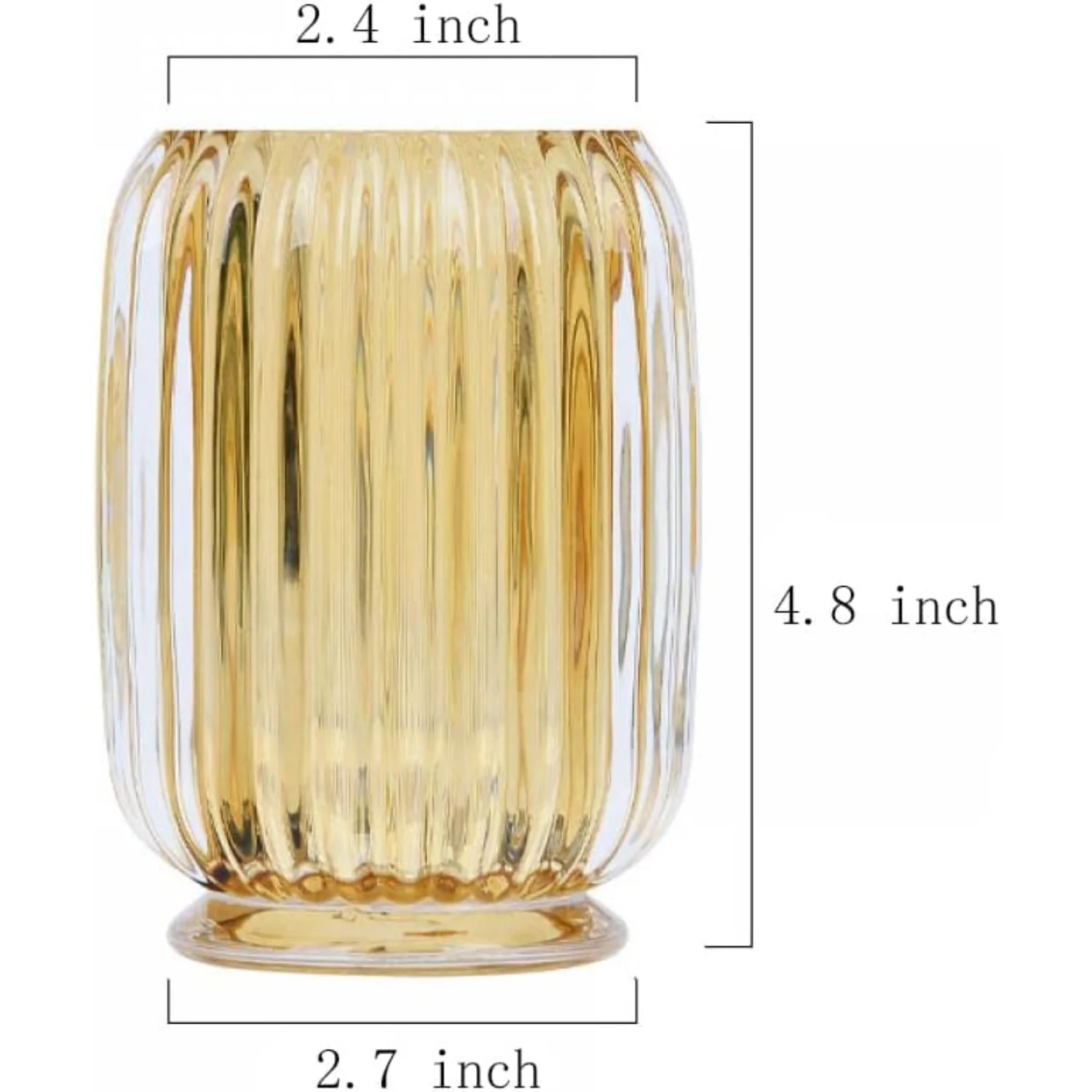 Clear Tumbler Cup Makeup Brush Toothbrush Holder for Bathroom, Vanity, Countertop, Desk and Bedside Table