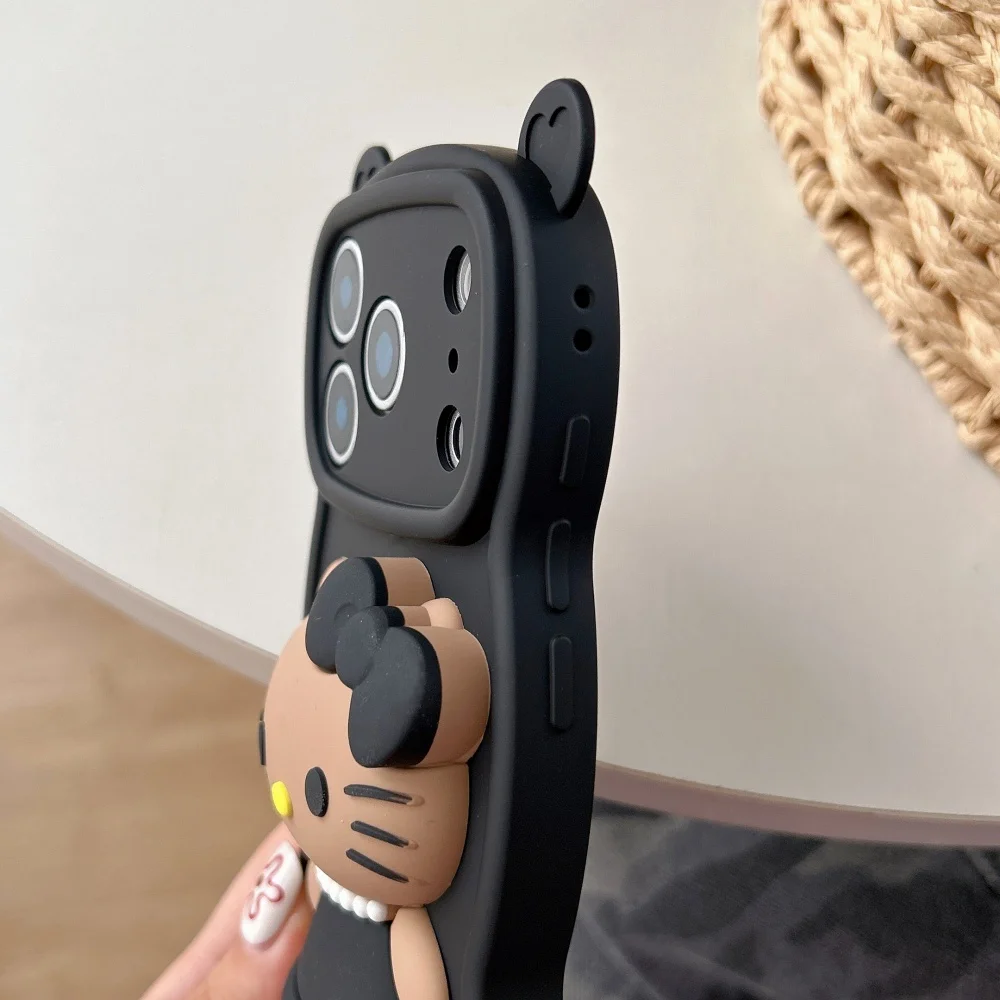 جديد لطيف IMD KT القلب الأذن كاندي متموجة غطاء من السيليكون آيفون 17 16 15 14 13 12 11 برو ماكس X XS ماكس حماية مصد للصدمات #4