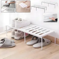 White Grey ABS Extensible Shoe Rack Storage Shelf Shoe Organizer Holder Under Sink Storage Rack Cabinet Organizer Household 신발걸이