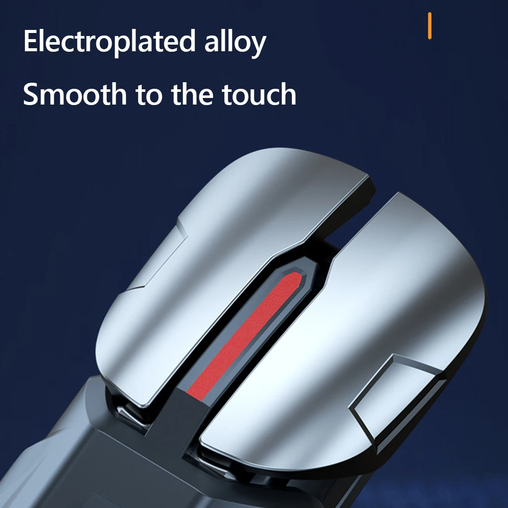 2pcs 6 Finger Gaming Trigger for PUBG Game Mobile Phone Gamepad Mobile Gamepad Trigger Joystick for Ios Android Mobiles Phones